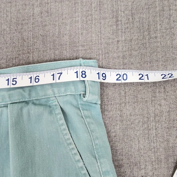 Vintage Polo Ralph Lauren Mens Blue Shorts  Pleated Chino Made In USA. 36 - Picture 7 of 8